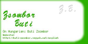 zsombor buti business card